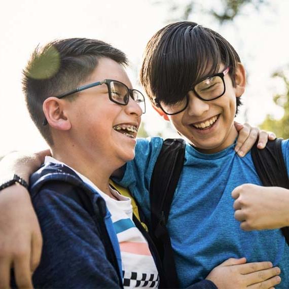 Two students at Connections Academy socializing and enjoying their time out of school